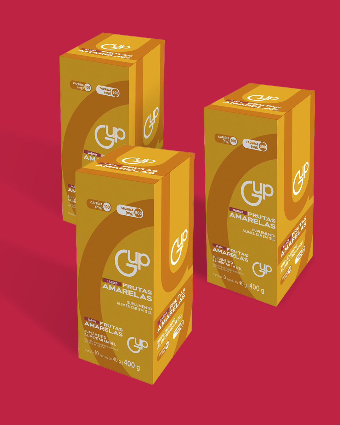 Combo GUP Gel Frutas Amarelas - 3 Unidades
