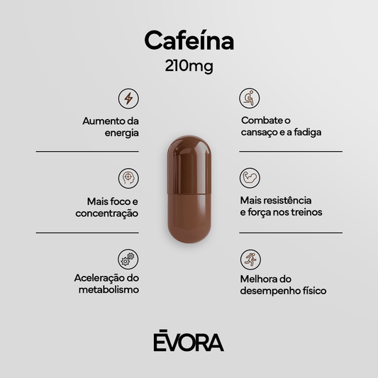 Cafeína 210mg 30 cápsulas