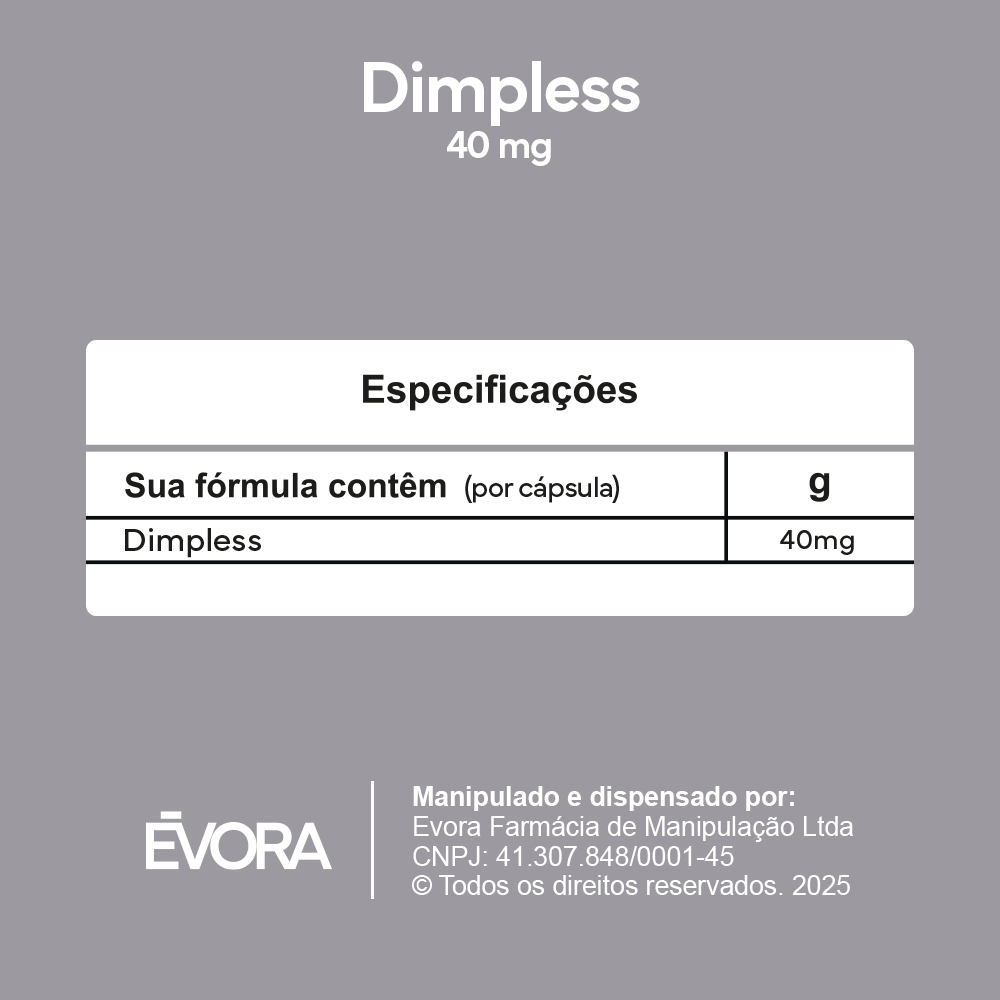 Dimpless 40mg 30 cápsulas