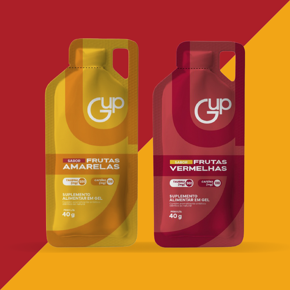 Carbo Gel GUP Frutas Vermelhas Pack + Carbo Gel GUP Frutas Amarelas Pack