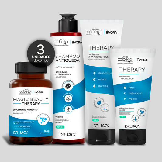 Pré-Shampoo + Shampoo + Condicionador + Magic Beauty