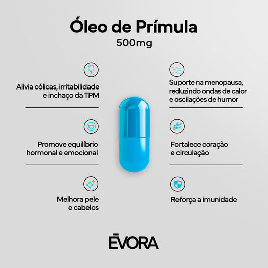 Óleo de Prímula 500mg 60 cápsulas