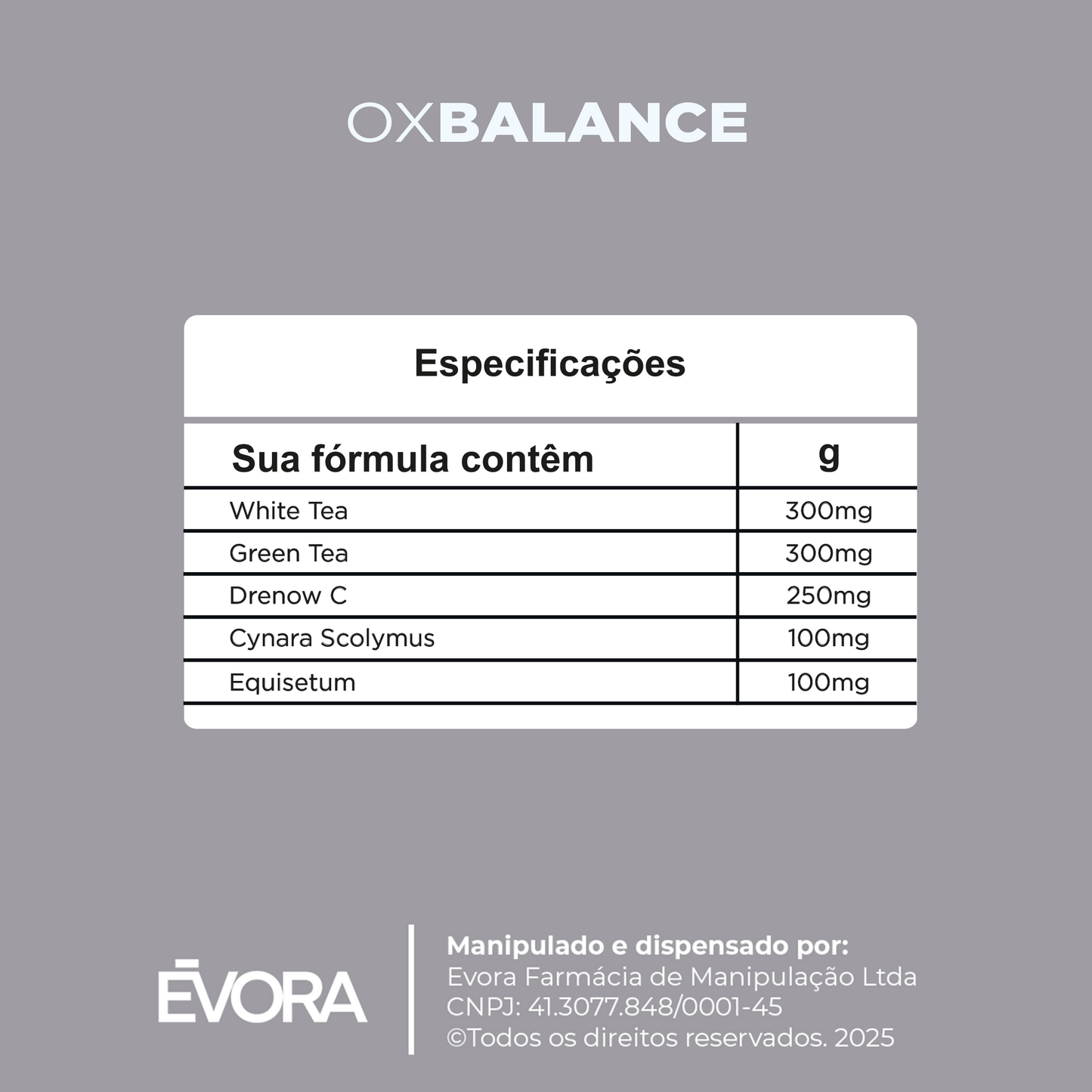 OX Balance 120 cápsulas