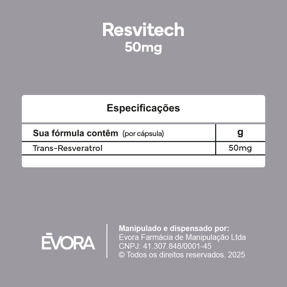 Resvitech 50mg 30 cápsulas