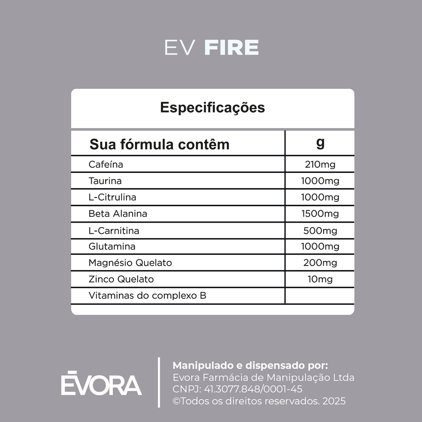 Ev Fire 300g