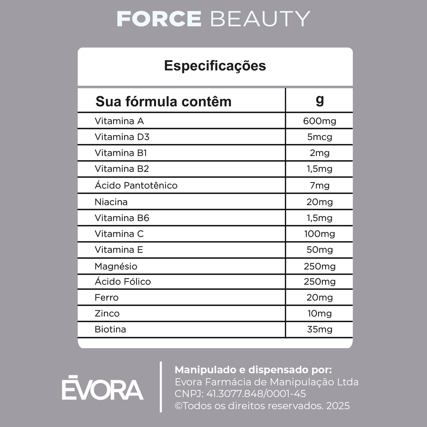 Force Beauty 60 capsules