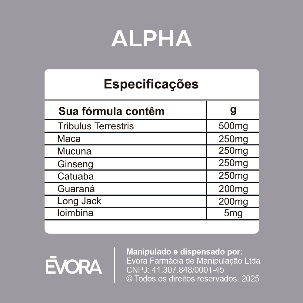 ALPHA 120 cápsulas (Combo 3 unidades)
