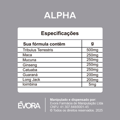 ALPHA 120 cápsulas (Combo 3 unidades)