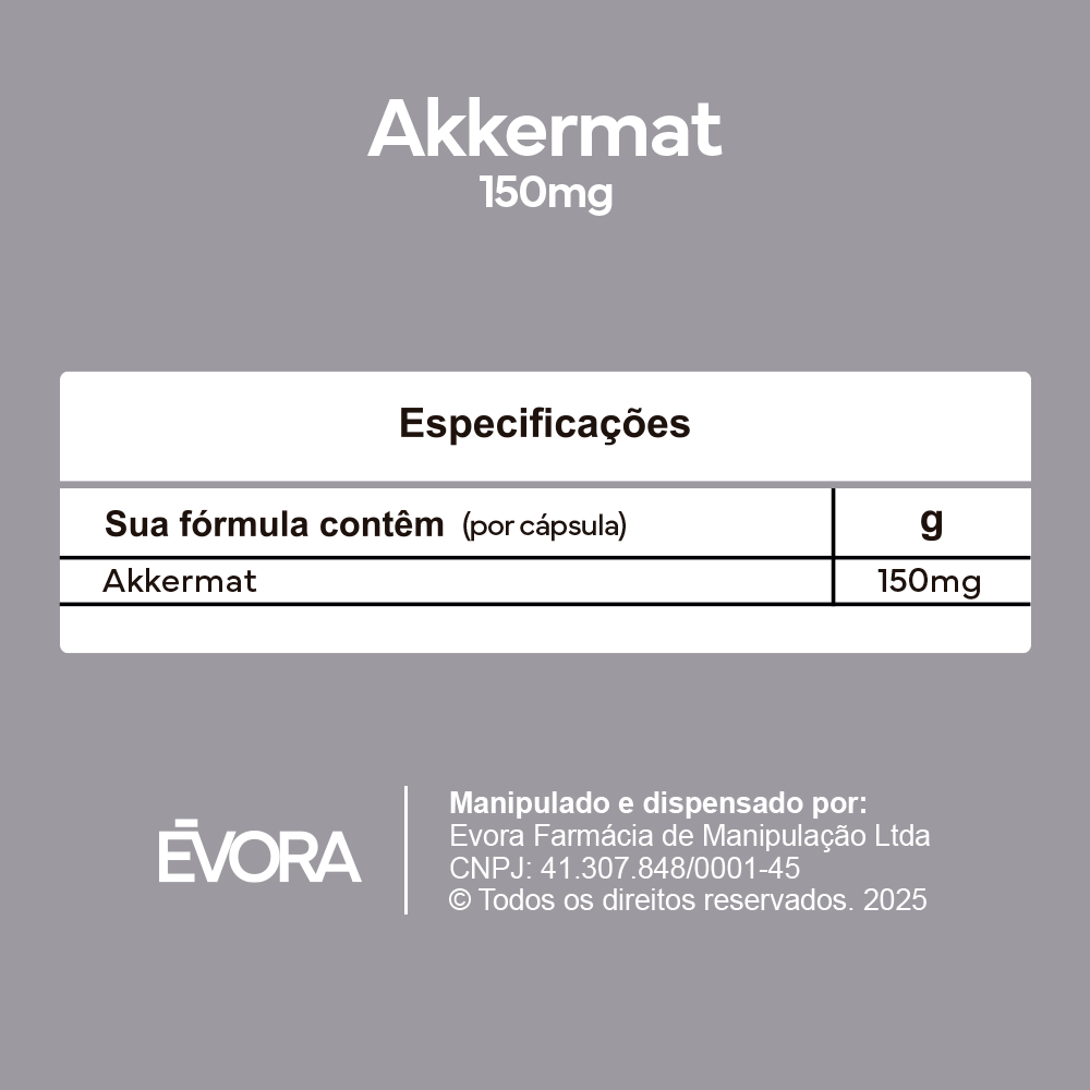 Akkermat 150mg 30 cápsulas