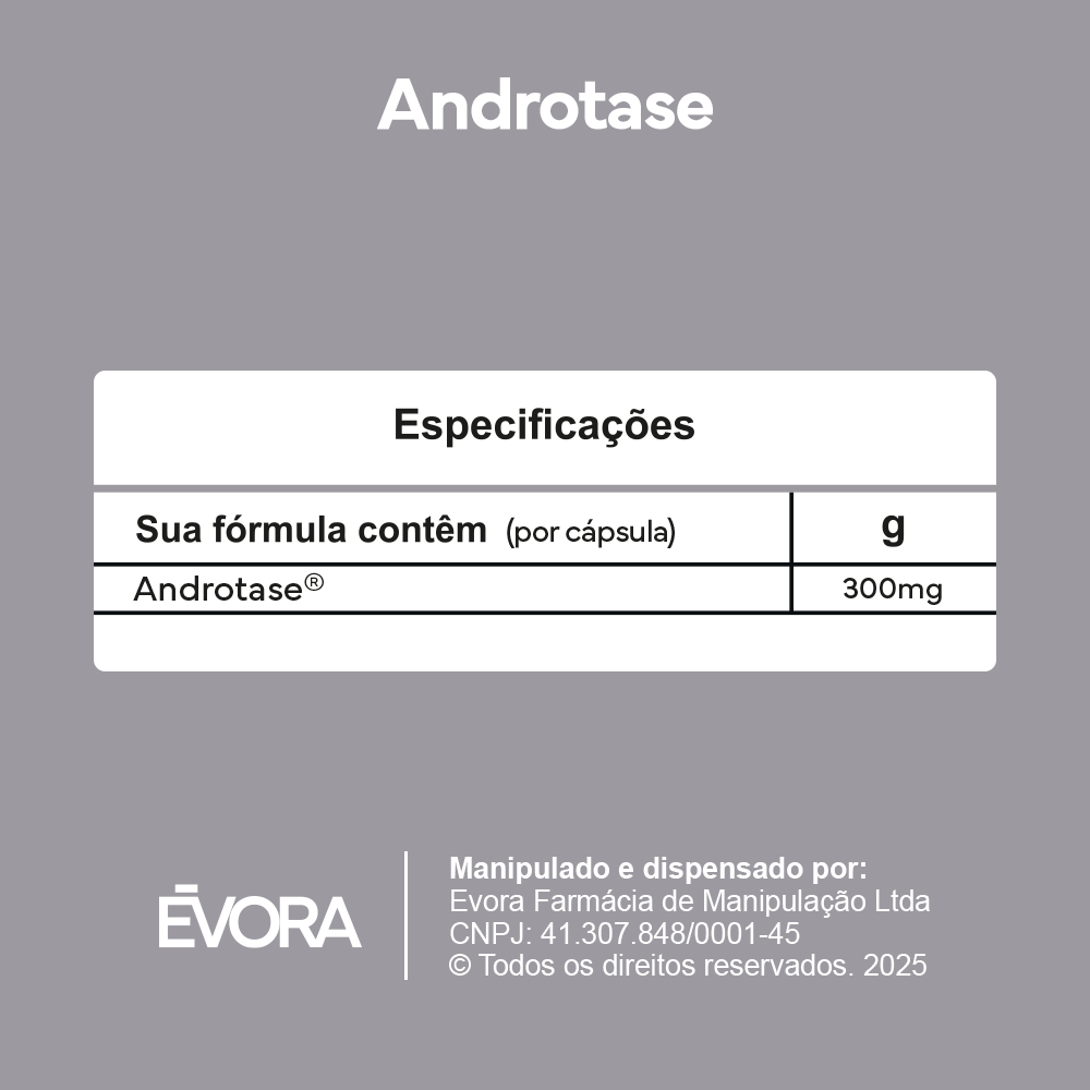 Androtase 300mg 30 cápsulas