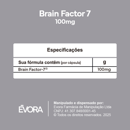 ⁠Brain Factor 7 100mg 30 cápsulas