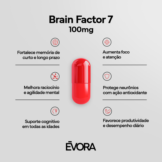 ⁠Brain Factor 7 100mg 30 cápsulas
