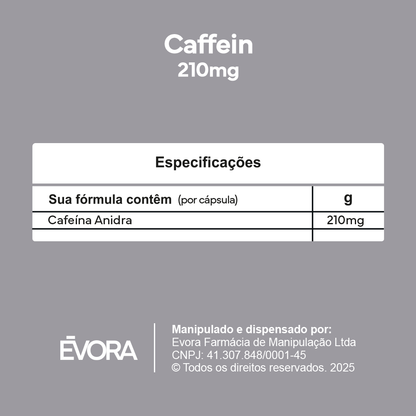 Caffein Évora 210mg 100 cápsulas