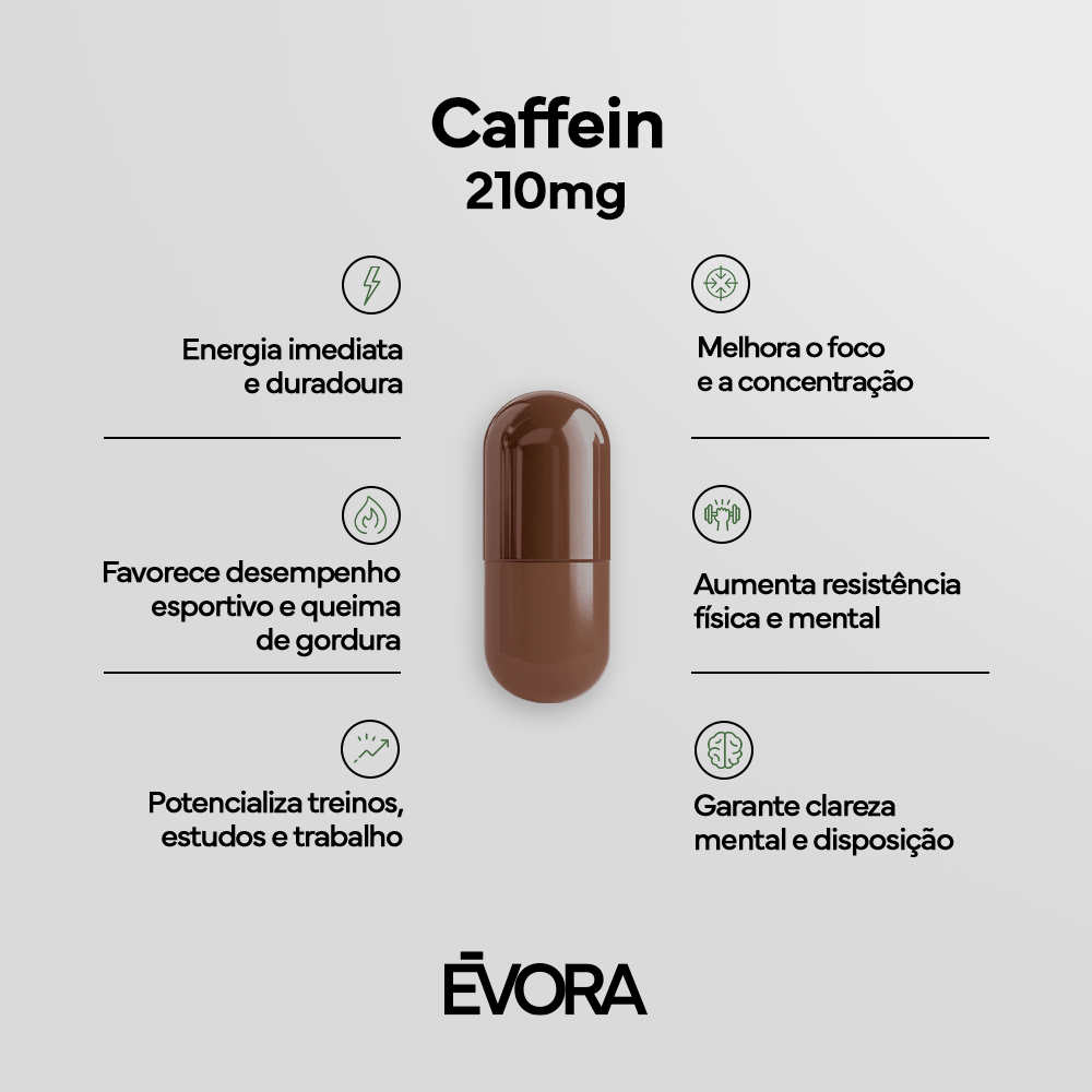 Caffein Évora 210mg 100 cápsulas