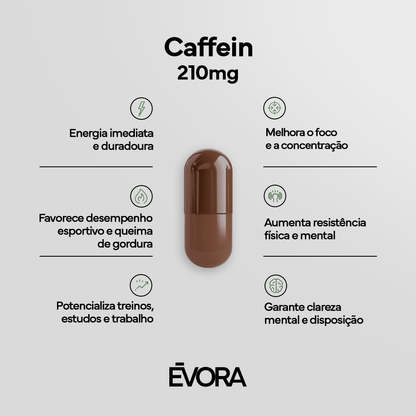 Caffein Évora 210mg 100 cápsulas