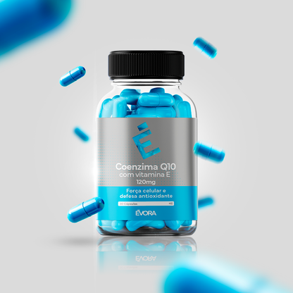 Coenzima Q10 120 mg em cápsulas com Vitamina E 30 cápsulas