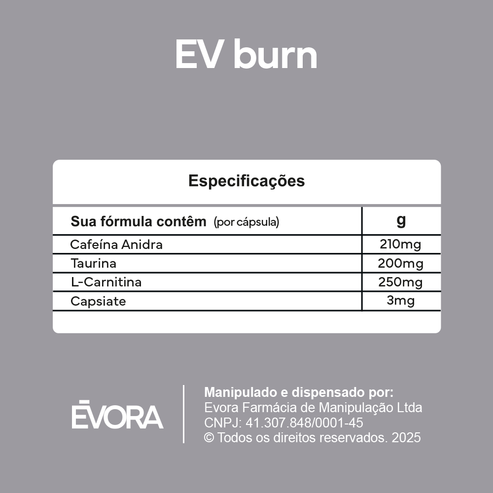 EV Burn 30 cápsulas