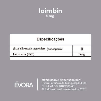 Ioimbin 5mg 30 cápsulas