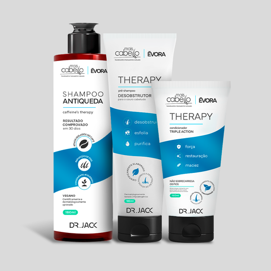 Pré-Shampoo + Shampoo + Condicionador