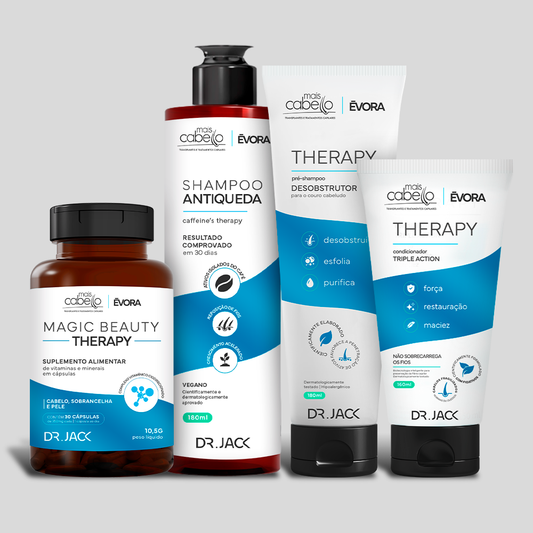 Pré-Shampoo + Shampoo + Condicionador + Magic Beauty