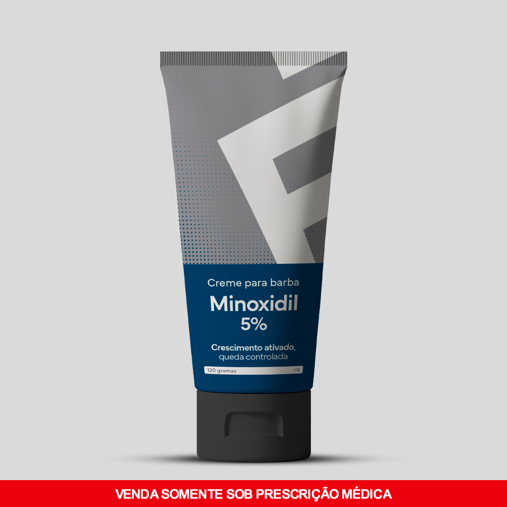 Minoxidil 5% Em Creme Para Barba 120g
