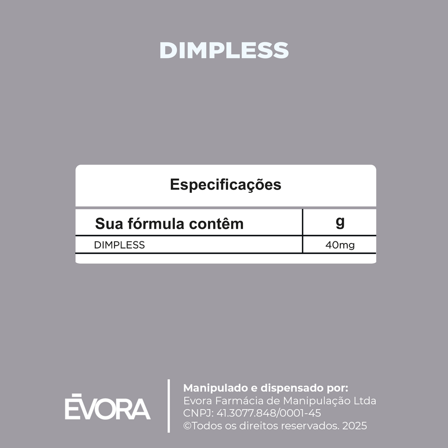 Dimpless 40mg 30 capsules
